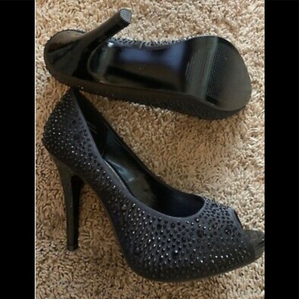 LULU TOWNSEND Women's Black Studded Platform